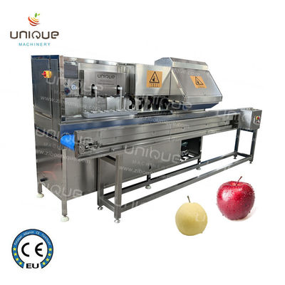 Apple Peeler Head Pear Peeling Coring Cutting Machine met videotechnische ondersteuning