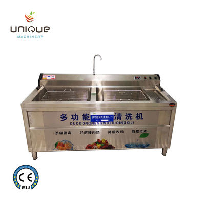 Keukenapparatuur Fruit and Vegetable Bubble Washing Sink Machine 220v/380v/op maat