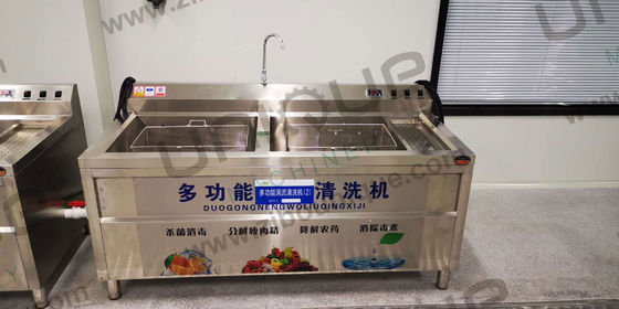 Keukenapparatuur Fruit and Vegetable Bubble Washing Sink Machine 220v/380v/op maat