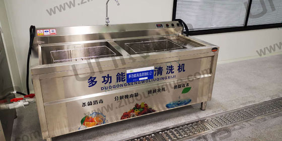 1800*800*950 mm roestvrij staal 304 groente- en komkommerblaaswasmachine
