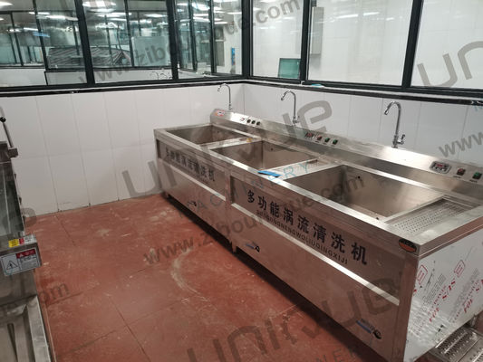 Keukenapparatuur Fruit and Vegetable Bubble Washing Sink Machine 220v/380v/op maat