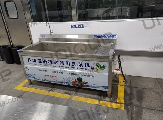 Keukenapparatuur Fruit and Vegetable Bubble Washing Sink Machine 220v/380v/op maat
