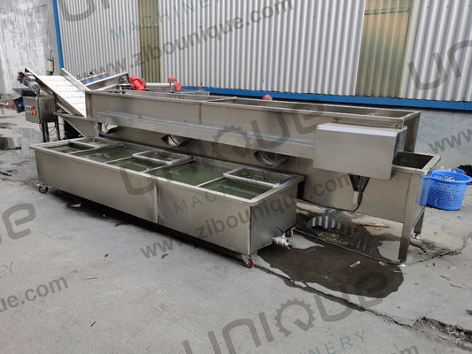 Zibounique 5900*1760*1600 mm Muingebonen Sprout Huisverwijderings- en Huidpeelmachine
