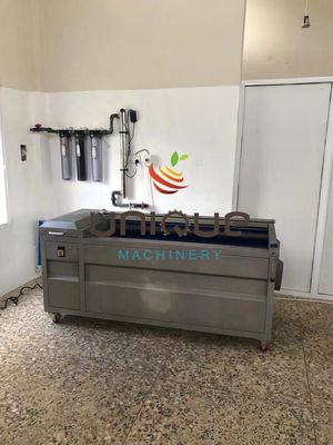 Elektrische aardappelpeeler Roller Wassen Peeling Reinigingsmachine Uitgang Naam Gepeelde aardappel