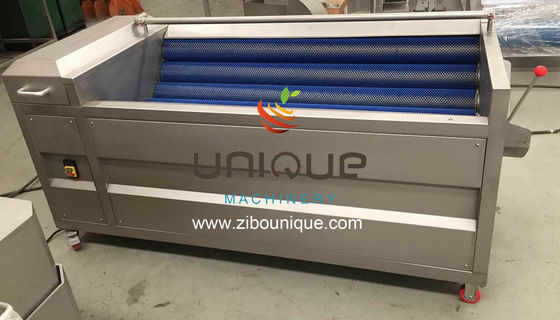 Elektrische aardappelpeeler Roller Wassen Peeling Reinigingsmachine Uitgang Naam Gepeelde aardappel