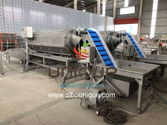 Automatische aardappelpelmachine met 2,25 kw vermogen en roestvrij staal 304