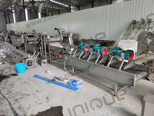 Vrucht- en groentenblancheermachine van roestvrij staal 304 voor grootschalige productie