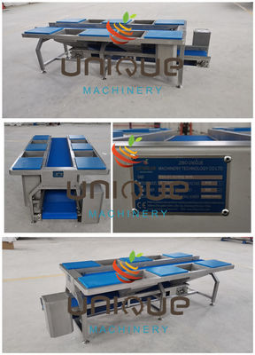 Verstelbare groente- en pluktafel van roestvrij staal voor hotels 220v/380v