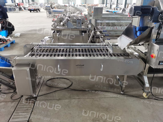 Grote capaciteit Continuous Brush Potato Peeling Machine Wortel wassen en polijsten machine