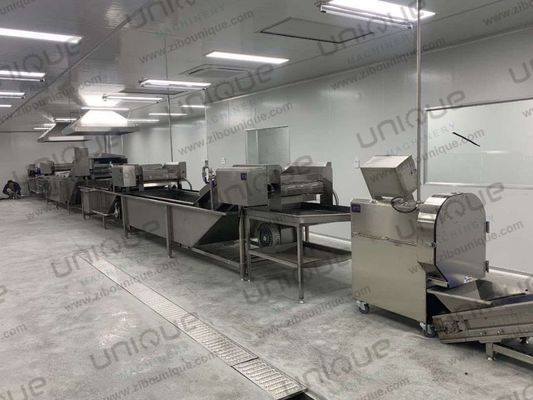 Broccoli bloemkool wasmachine en blancheermachine voor bevroren groentenproductielijn