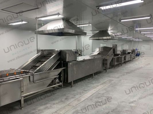 Broccoli bloemkool wasmachine en blancheermachine voor bevroren groentenproductielijn