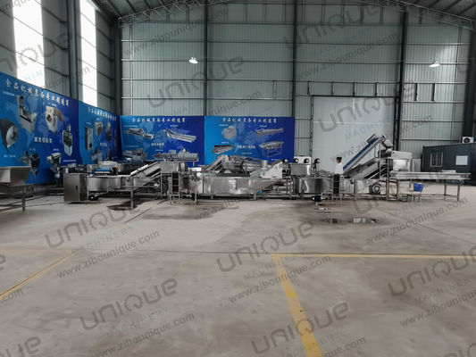 Broccoli bloemkool wasmachine en blancheermachine voor bevroren groentenproductielijn
