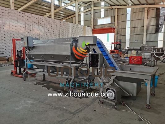 Aardappelwasmachine Poetsmachine Peelermachine voor gelijkmatig geschilde aardappelen