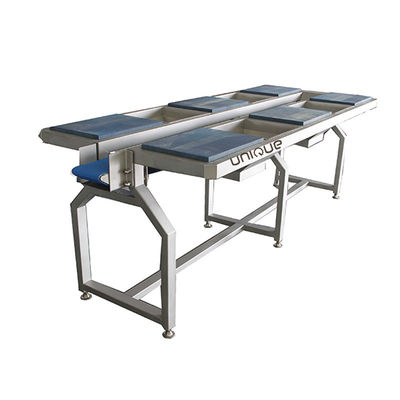 Tafel en vervoerbanden voor groentensortering en groentenbereiding van roestvrij staal 0,74 kW