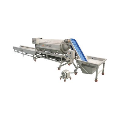 Schil- en wasmachine voor commerciële aardappelen 220v/380v/op maat