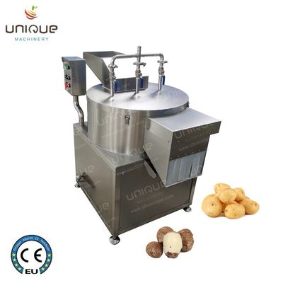 Videotechnische ondersteuning 500 kg/uur wortelgroenten aardappel mes schillen machine