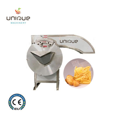 500 kg/uur capaciteit Commerciële groente aardappel Franse frieten snijmachine van Zibo Unique Machinery