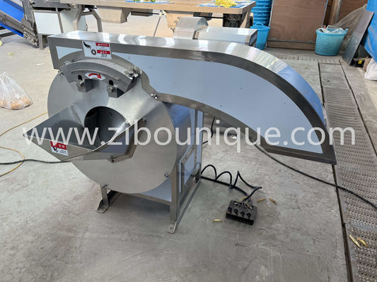 500 kg/uur capaciteit Commerciële groente aardappel Franse frieten snijmachine van Zibo Unique Machinery