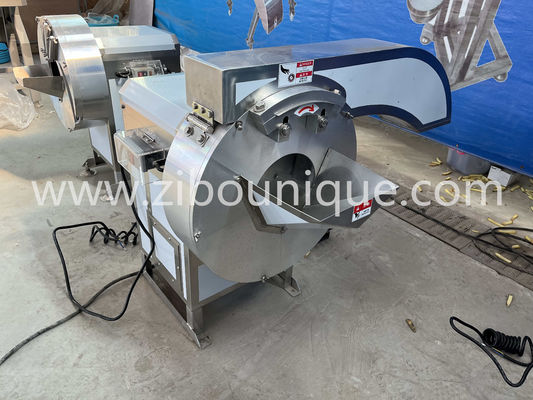 500 kg/uur capaciteit Commerciële groente aardappel Franse frieten snijmachine van Zibo Unique Machinery