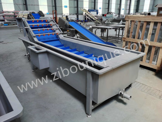 1000-1500 kg/uur Capaciteit Saladblaadgroentenwasmachine voor groenten en fruit
