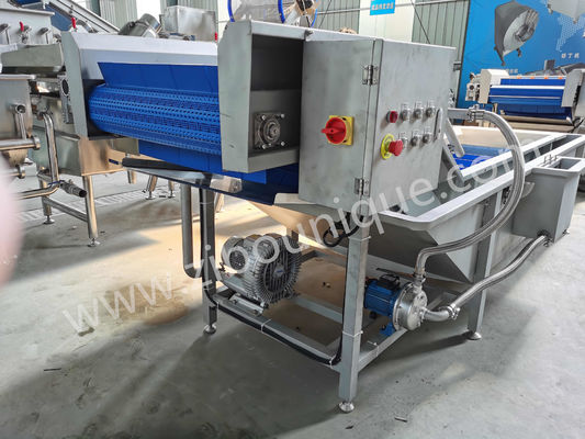 1000-1500 kg/uur Capaciteit Saladblaadgroentenwasmachine voor groenten en fruit