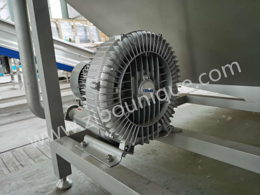 5000x1450x1400 mm bubbelgroentenwasmachine voor groenten-fruitwaslijn
