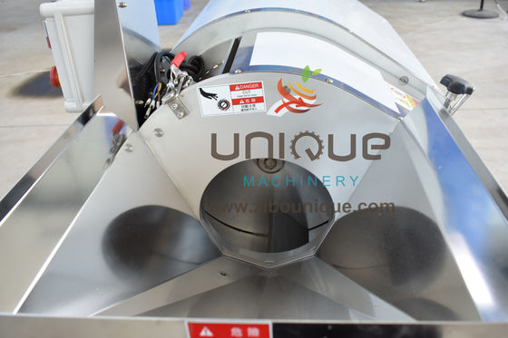 Industriële uien snijmachine met 1,5 kW elektrische groentencubesnijder efficiency