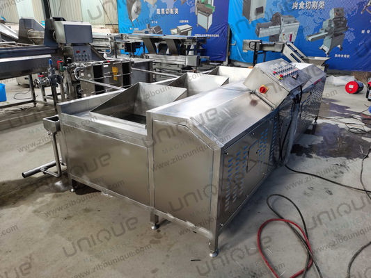 Sandblasting oppervlak Fruit and Vegetable Batch Washer voor Style Salad Washing Machine