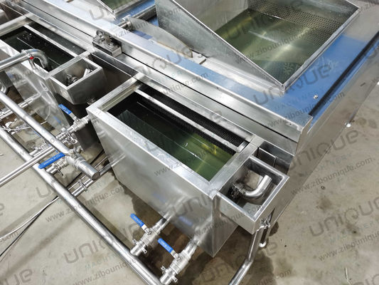 Sandblasting oppervlak Fruit and Vegetable Batch Washer voor Style Salad Washing Machine