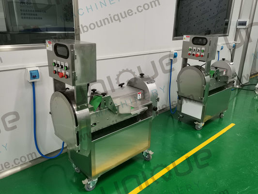 1.55 Kw Automatische dubbelkop groente snijmachine