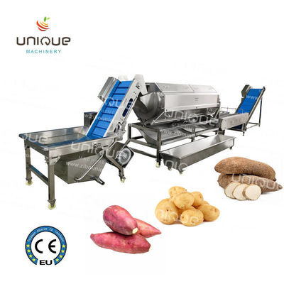Hotel's Top Pick Automatische continue borstel aardappel schillen met 1040 KG capaciteit